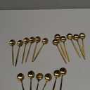 5.1 Inch Coffee & Tea Spoon,6 Pieces Gold Stainless Steel Teaspoon,Mini Spoons For Dessert And Coffee,Durable Demitasse Coffee Spoons For Dessert, Set of 3