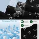 COOVAN Mens Dress Socks Bamboo Rayon Crew Business 6 Pairs Soft Thin Lightweight Socks for Men (Small-Medium)