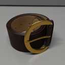WHIPPY Womens Wide Leather Belt for Dresses Fashion Casual Laides Thick Suede Belt with Gold Buckle
