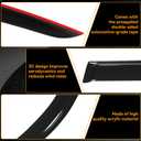 Rain Guards Fit for Toyota 4Runner 2025 2026, Low Profile Window Visors Deflectors fit for 4Runner Accessory 2025 2026,Tape-on Outside Mount Rain Guards Side Window Deflectors (4 Pcs)
