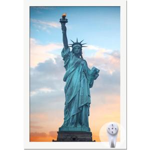 OMAIGAR 8x12 Picture Frame for 8by12 Poster Photo Canvas Certificate White High Transparent Photo Frame Wall Desktop Horizontal Vertical 8 x 12