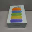 Youngever 5 Pack Plastic Pencil Box, Pencil Case Box, Translucent Pencil Boxes, School Supply Box