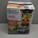 BLACK+DECKER PowerCrush Multi-Function Blender with 6-Cup Glass Jar, 4 Speed Settings, Silver