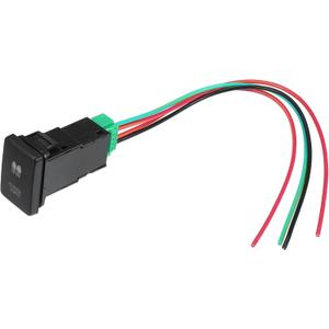 AUX Battery Push Button Switch with Connector Wire for Toyota Landcruiser 4Runner / Car Interior LED on Off Switch Panel