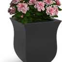 Mayne 5873-B Polyethylene Planter, Black 16x16