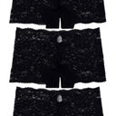 3 Pack of Women's Regular & Plus Size Lace Boyshort Panties XL