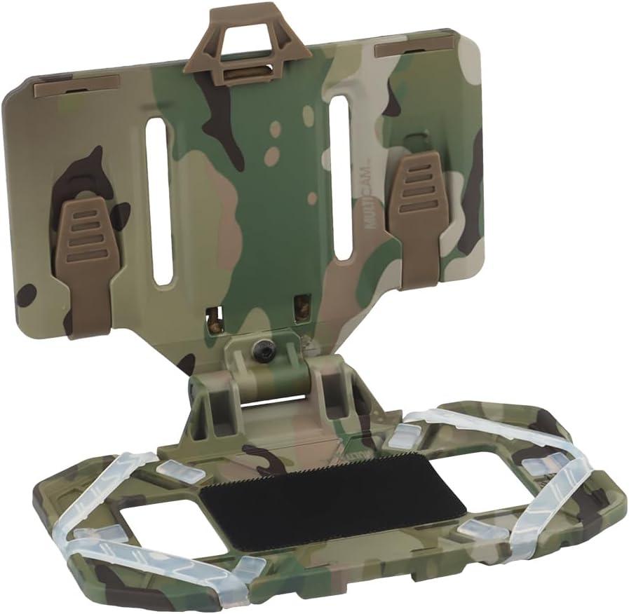 Tactical Vest Phone Holder,Molle Mount,Universal Chest Phone Board Carrier Foldable Navigation Board,for Outdoor Paintball Airsoft Hunting Game (CP)