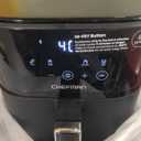 Chefman Air Fryer – 6 QT Compact Airfryer for Quick & Easy Meals in Minutes, Features Hi-Fry Technology for Extra Crisp, Touchscreen Controls with 4 Presets, Nonstick & Dishwasher Safe Basket - Black