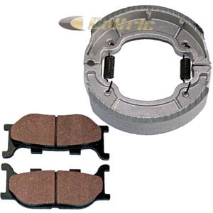 Replacement Part Front Brake Pads and Rear Brake Shoes for Yamaha XV250 V-Star 250 2008-2020
