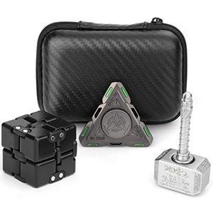 Handheld Mini Fidget Toy Set Fidget, Infinity Cube, Fidget Cube, Glow in The Dark Fidget Spinner Stress and Anxiety Relief Stuffer Gift for Teen Kids Adults