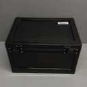 Large Medicine Lock Box with Dual 3-Digit Combination Locks, 24L Lockable Storage Box for Medication, Snacks, Phone, and Electronics - BPA-Free Organizer Bin for Home, Office, Fridge, and Safety (Black)