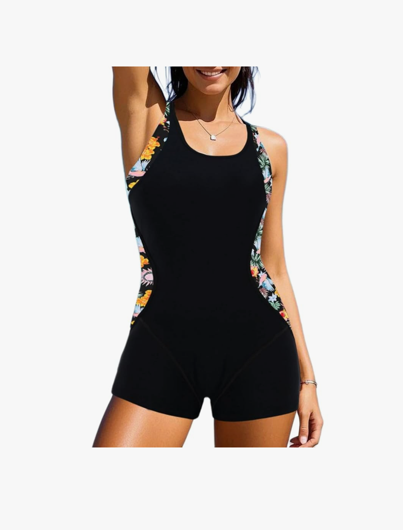 Zando Women's Bathing Suit One Piece Swimsuit Athletic Sporty Training Competitive Modest Swimming Suits for Women, Small