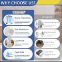 150 Count 6 Gallon Trash Bags Drawstring - 1.1 Mil Heavy Duty Medium Garbage Bags,22.5 Liter Strong Plastic Can Liners Unscented,Thick Waste Basket Bags for Bathroom Office Kitchen