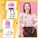 Hanaive 80 Pcs Chenille Letter Patches Self Adhesive Iron on Patch 3D Cute Embroidered Rainbow Smile Face Heart Applique Sewing Badges Patch for Fabric Clothing Jacket DIY(Assorted Rainbow,Cute)