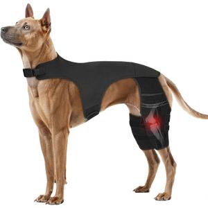 Adjustable Dog Knee Brace for ACL Tear and Arthritis Recovery - Dual Hind Leg Support with Harness Connection - Orthopedic Leg Wrap for Joint Stability and Pain Relief in Dog ((XX-Large)