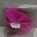 SAFERIN Women's Fascinators Feathers Tea Party Hat Veil Headband with Hair Clip for Cocktail Church