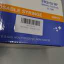 Eelaienya U-100 Syringe 1ml/cc 31G 5/16" (8mm) Needles, Individually Wrapped, 50 Pack
