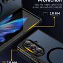 for Samsung Galaxy Z Fold 7 Case Magnetic, Z Fold 7 Case with Screen Protector, [Compatible with MagSafe], Slim Fit Thin Shockproof Protective Phone Cover for z-fold 7, Black