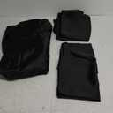 BEDELITE Satin Sheets Queen Size Bed Set, Luxury Soft Black Silky Sheets for Hair and Skin, Similar to Silk Bed Sheets Set 4 Pieces with 1 Deep Pocket Fitted Sheet, 1 Flat Sheet, and 2 Pillowcases