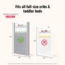 Dream On Me Little Lullaby 2-in-1 Crib Mattress, Dual-Sided for Infants & Toddlers, Waterproof Cover, GREENGUARD Gold Certified, Fits Full Size Crib & Toddler Bed, 52 x 28 x 5