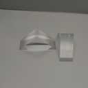 MyGift Decorative Bookends Clear Thick Acrylic Triangle Shaped, Transparent Book Stands for Home Office School Desk, Book Ends Holder for Shelves, 1 Pair, 5 Inch Premium Hotel Style