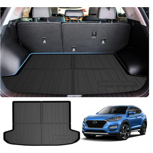 Powerty Trunk Mat for 2016-2020 2021 Hyundai Tucson Accessories Cargo Mats TPO All Weather Cargo Liner Heavy-Duty Trunk Liners (Not fit Hyundai Tucson NX4)