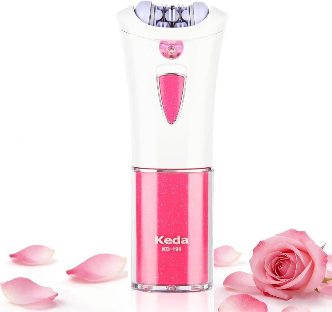 2025 New Glamorous Skin Ice Cooling Epilator for Face & Body, Cordless Portable Hair Removal Device for Women with LED Light, Smooth Glide for Facial, Bikini, Arms and Legs