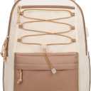 School Backpack for Teens Girls, Aesthetic College Backpack Large Bookbag for Women Students Fashion 15.6 Inch Laptop Bag for Work Travel (Khaki Beige)