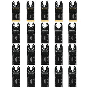 20PCS Oscillating Tool Blades Metal Wood Cutting, Titanium HCS Universal Multitool Blades for Metal Nails Wood Plastic Cutting, Compatible with Dewalt Milwaukee Ryobi Rockwell Makita