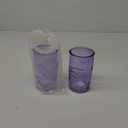 kitchentoolz Colored Drinking Glasses Set of 2- Yorkshire Tumbler 16 oz Glassware Cups for Ice Cold Drinks, Beverages, Iced Tea - Mason Jar Drink Glasses - Vintage Lavender