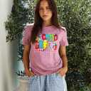 Teacher Shirts for Women: Kindergarten Preschool Teacher Pencil T-Shirt Funny Teacher Graphic Tees Back to School Tshirt (Red, XXL)