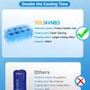 YOUSHARES Insulin Vial Cooler Travel Case - 8 Slots Freezable Ice Brick Organizer for Peptide Vials, GLP-1 Fridge Holder Diabetic Small Bottle Refrigerator for 10ml U-100 Vials