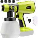 TAIRDA Cordless Paint Sprayer Compatible for Ryobi 18v Battery (NO Battery), HVLP Electric Handheld Paint Sprayers with 1000ML Container, for House Furniture, Fence, Cabinets, Walls (Bare Tool)
