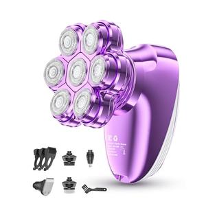 5-in-1 Electric Razors for Women, 7D Magnetic Heads Full Body Shaver, Waterproof Wet Dry Hair Remover with LED Display, Rechargeable Bikini Trimmer for Underarms, Face, Legs, Lips, Arms