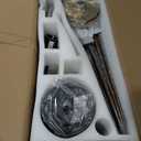 52'' Ceiling Fans with Lights, Modern Ceiling Fan with Remote Control, Indoor Outdoor Ceiling Fan for Living Room,Bedroom 5 Blade 3 Color Tempearture (Walnut)