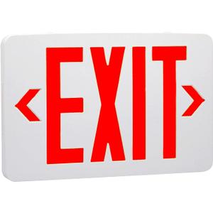 OSTEK LED Exit Emergency Sign Light Red/Green Color Switchable - Standard - Battery Backup, Dual LED Lamp ABS Fire Resistance UL-Listed 120-277V