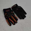 Motorcycle Gloves for Men and Women Full Finger Touchscreen Mountain Dirt Bike Gloves for Powersports BMX ATV MTB Driving Motocross Cycling Gloves(M, Orange)