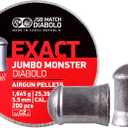 JSB Match Diabolo Exact Jumbo Monster .22 Cal, 25.39 Grains, Domed, 200ct