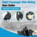 Sliding Door Roller Right Passenger Side Fit for 2020-2023 Ford Transit 150 250 350 350HD Replaces KK3Z-1525028-V (Right Side w/o Power Sliding)