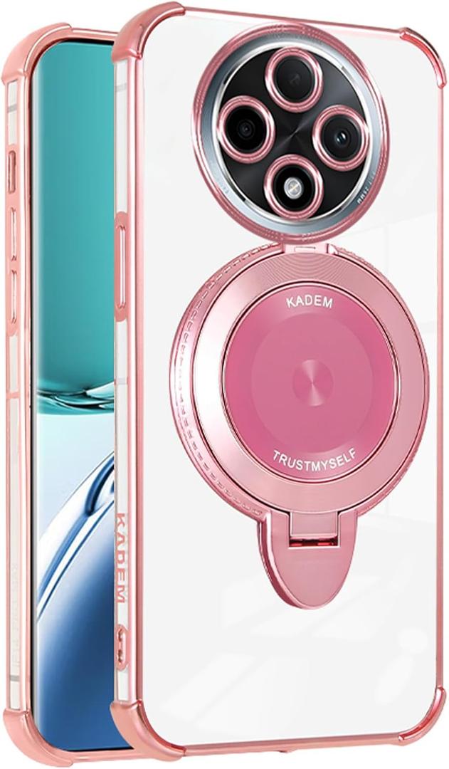 Clear Case for Xiaomi Redmi 14C 4G, Military Grade Protection Slim Phone Cases Shockproof Flexible TPU Transparent Anti-Scratch Cover for Xiaomi Redmi 14C 4G.Bumper Pink