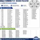 (NEW UPGRADE) AGZ72909711 Agitator Plate with 5006EA3009B Washer Pulsator Cap Compatible with lg Washer AGZ72909702 Washplate Pulsator Assembly Replaces: AP6800730, 4873462, AGZ72909703, PS12588963