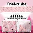 Pink Ghosts Halloween Table Runner Fall Kitchen Dining Runners Halloween Table Decorations for Indoor Outdoor Home Party Decor, 13 x 72 Inch