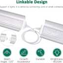 SZHLUX LED Grow Light 4ft 140W (270W) Full Spectrum 660nm 730 IR Included LED Plant Light for Indoor Plants, Super Bright Linkable Hanging Grow Light Sunlight Replacement Strip with Reflector