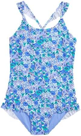 vineyard vines Girls' Ruffle One Piece Swimsuit S (8-10)