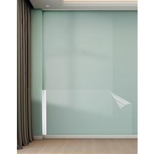 Orga'Neat Wall Protector, Clear Plastic Electrostatic Protective Film Sheet, Easy to Apply & Remove, No Harm to Paint, Guard from Furniture, Dog, Trash Can, Kitchen Oil Splash, Back Chair (1.48x16.4ft)