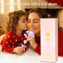 Mothers Day Mom Gifts for Women Grandma, Artificial Forever Birthday Flowers Galaxy Glass Eternal Roses with Heart Shaped Crystal Vase, Mother's Day Anniversary Wedding Rose Gifts for Wife Sister