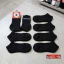 Men's converse No Show Sock, Size 6-12, Black, 6 Packs