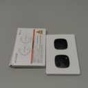 ATUVOS Air Tracker Tags-2 Pack, Bluetooth Luggage Tracker Works with Apple Find My APP (iOS Only, Not for Android), Keys Finder and Item Locator for Luggage, Backpack, Suitcases, Replaceable Battery (Black)