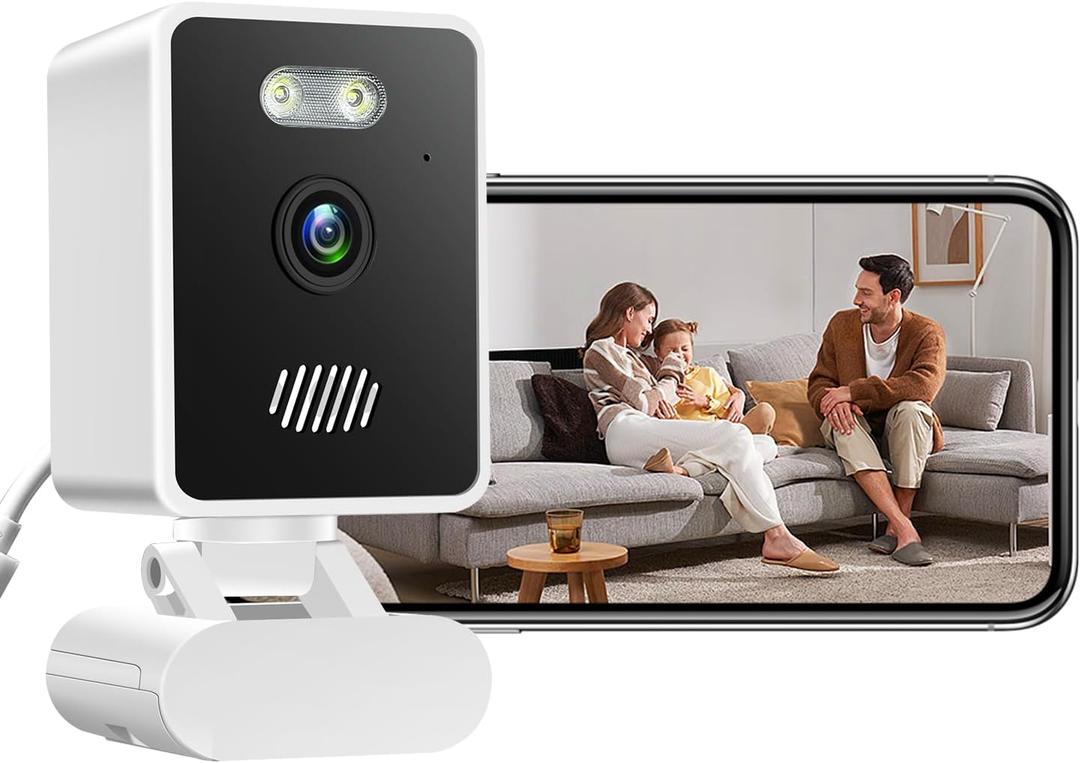 Indoor Security Camera for Baby Monitor,1080P Home Security Camera w/ 2-Way Audio,Motion Detection,Cloud & SD Card Storage,Night Vision(2.4G WiFi Connection)