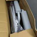 Drive Medical 11148-1 Folding Steel Bedside Commode Chair, Portable Toilet, Supports Individuals Weighing Up To 350 Lbs, with 7.5 Qt. Bucket and 13.5 Inch Seat, Grey